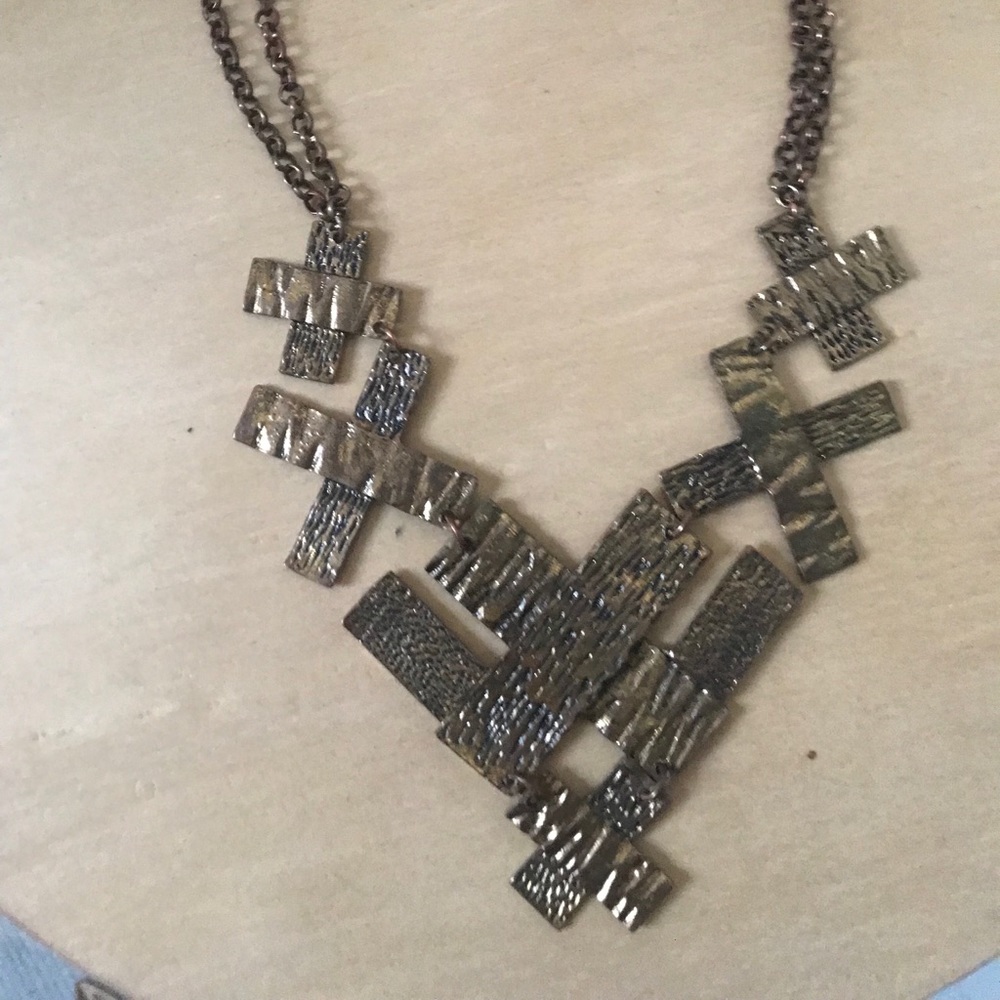 !Final! Gold cross fashion necklace